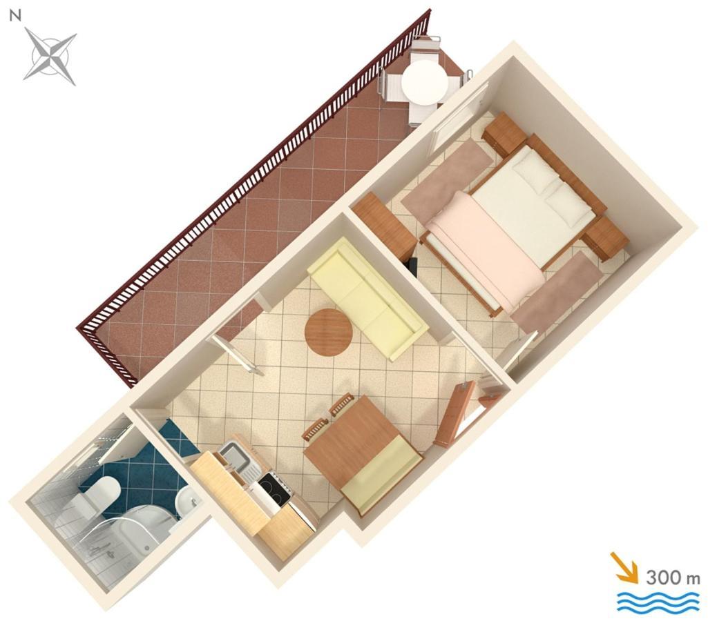 Apartment Stanici 2818D Tice Eksteriør bilde
